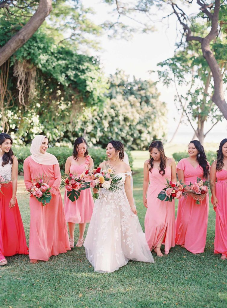 Hawaii-blush-bridesmaids
