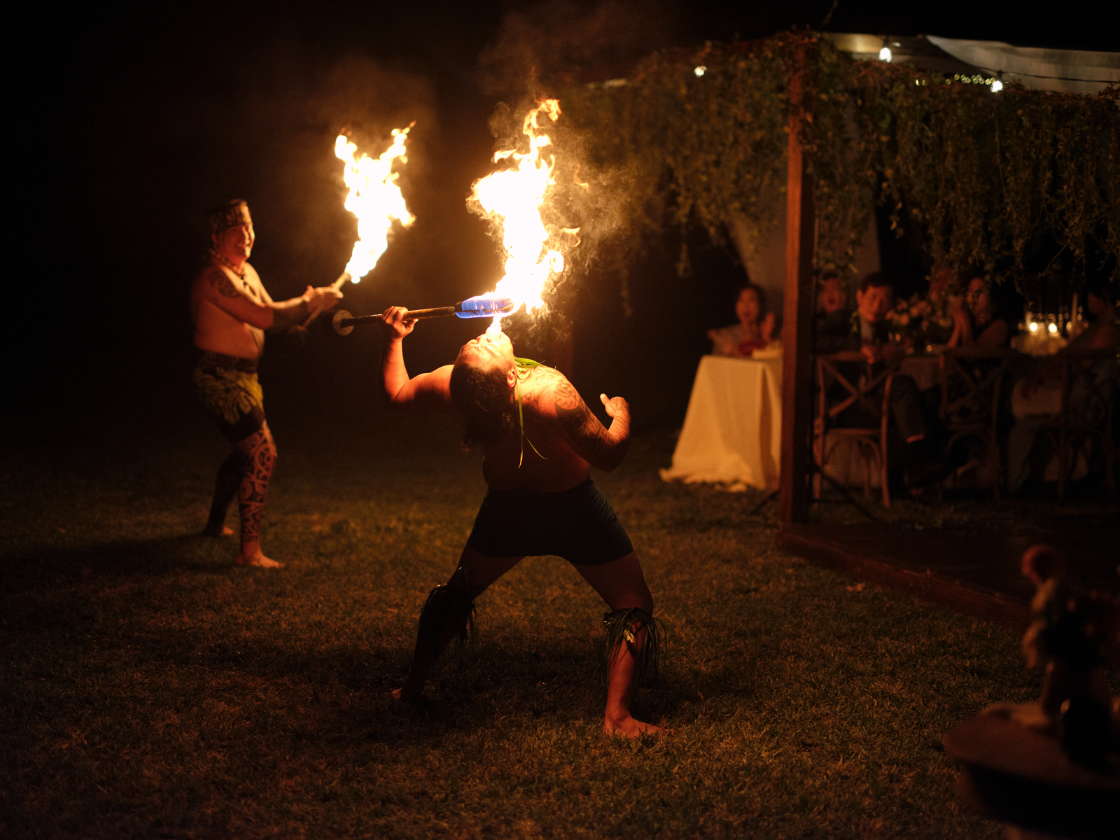 fire-dancers-maui-wedding