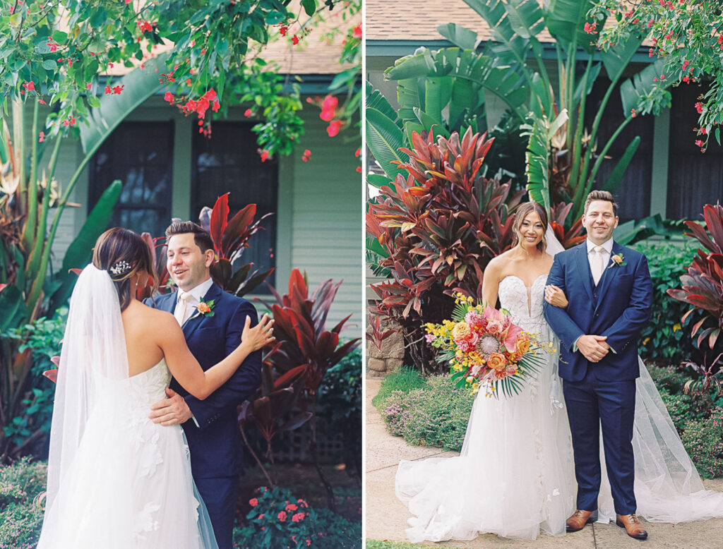 first-look-bride-and-groom-maui