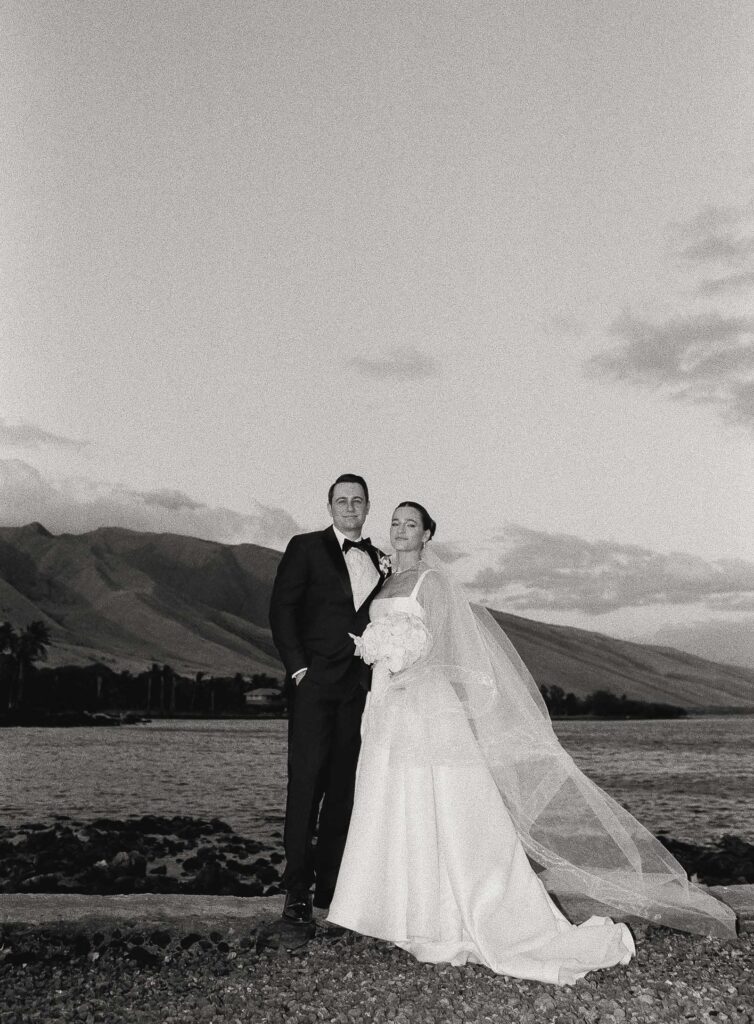 black-and-white-film-maui-wedding-photography